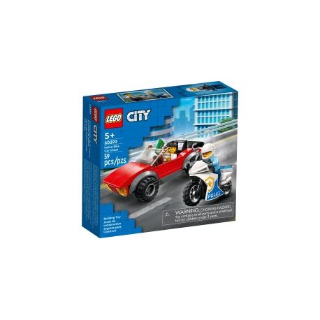 LEGO Moto de Policía y Coche a la Fuga 60392