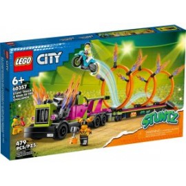 LEGO Desafío Acrobático: Camión y Anillos de Fuego 60357
