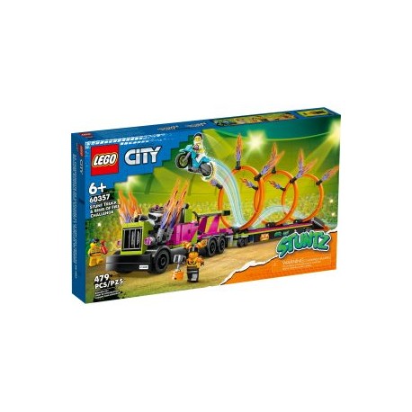 LEGO Desafío Acrobático: Camión y Anillos de Fuego 60357