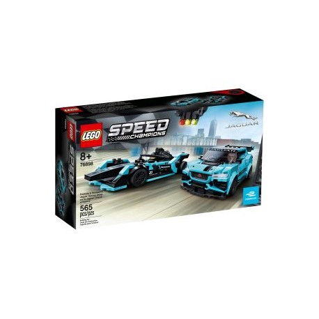 LEGO 76898 Formula E Panasonic Jaguar Racing GEN2 car & Jaguar I-PACE eTROPHY
