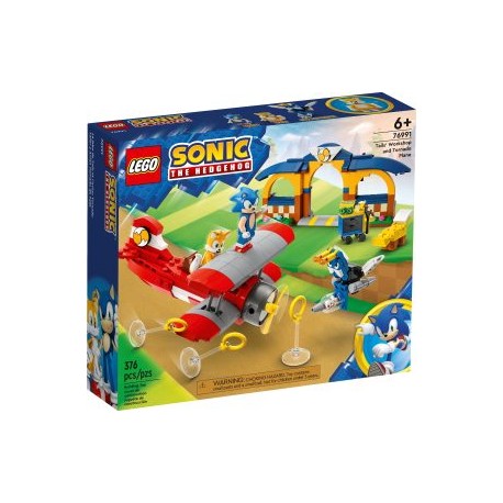 LEGO Taller y Avión Tornado de Tails 76991