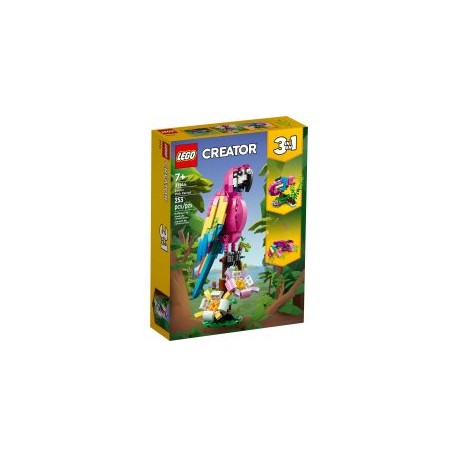 LEGO Loro Rosa Exótico 31144